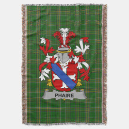 Irish Phaire wapenschild Family Crest Ireland Deken
