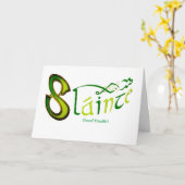 Irish Phrase Irish Phrase afbeelding voor wenskaar Kaart (Gele Bloem)
