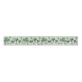 Irish Pink & Green Shamrocks Hearts & Mushrooms 3" Grosgrain Lint (Voorkant)