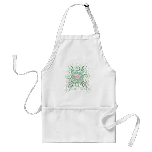Irish Pink SHamrock Standaard Schort (Voorkant)