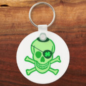 Irish Pirate Skull Sleutelhanger (Voorkant)