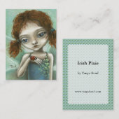 Irish Pixie ACEO prints Visitekaartje (Voorkant / Achterkant)