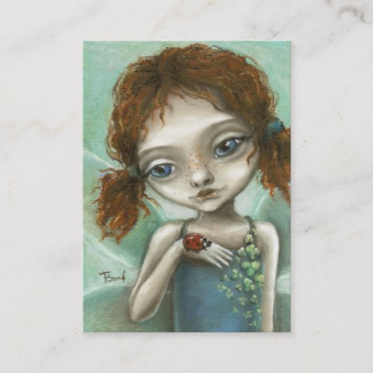 Irish Pixie ACEO prints Visitekaartje (Voorkant)