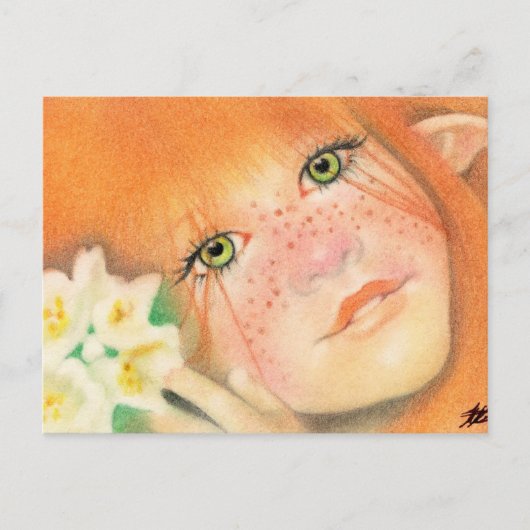 Irish Pixie Fairy Briefkaart (Voorkant)