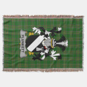 Irish Plunkett wapenschild Family Crest Ireland Deken (Voorkant)