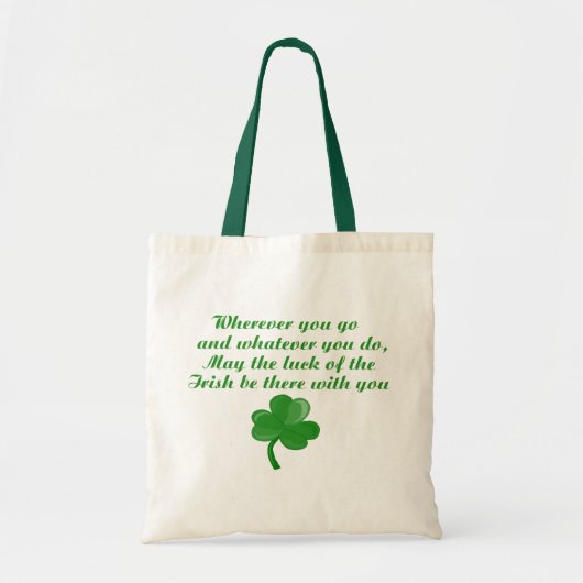 Irish Poem Canvas tas (Voorkant)