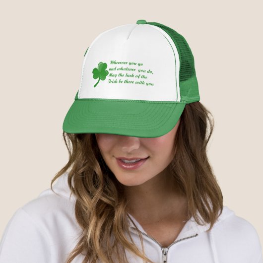 Irish Poem Hat Trucker Pet (In situ)