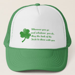Irish Poem Hat Trucker Pet