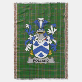 Irish Pollard Coat of Arms Family Crest Ireland Deken