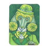 Irish Poodle ST. PATRICK DAG DOG MAGNET *Custom Magneet (Verticaal)