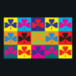 Irish Pop Art Poster<br><div class="desc">Irish Pop Art. Als het Iers je hobby,  bezetting of obsessie is,  show het met grote Ierse t-shirts,  mokken,  stickers en nog veel meer. Het zijn ook geweldige cadeautjes voor andere Ierse fans!</div>