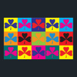 Irish Pop Art Poster<br><div class="desc">Irish Pop Art. Als het Iers je hobby,  bezetting of obsessie is,  show het met grote Ierse t-shirts,  mokken,  stickers en nog veel meer. Het zijn ook geweldige cadeautjes voor andere Ierse fans!</div>