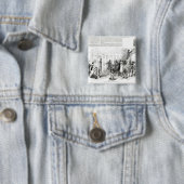 Irish Potato Famine, 1847 Vierkante Button 5,1 Cm (In situ)