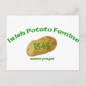 Irish Potato Famine - Vergeet het nooit! Briefkaart (Voorkant)