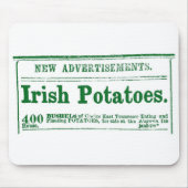 Irish Potato Newspapier Advertisement Civil War er Muismat (Voorkant)