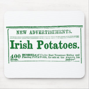 Irish Potato Newspapier Advertisement Civil War er Muismat