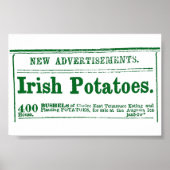 Irish Potato Newspapier Advertisement Civil War er Poster (Voorkant)
