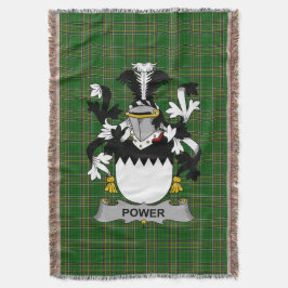 Irish Power Coat of Arms Family Crest Ierland Deken