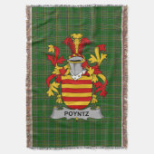 Irish Poyntz Wapen Family Crest Ierland Deken (Voorkant Verticaal)