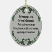 Irish Prayer Blessing Loving Memory Herembrance Keramisch Ornament (Rechts)