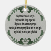 Irish Prayer Blessing Loving Memory Herembrance Keramisch Ornament (Voorkant)