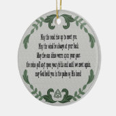 Irish Prayer Blessing Loving Memory Herembrance Keramisch Ornament (Links)