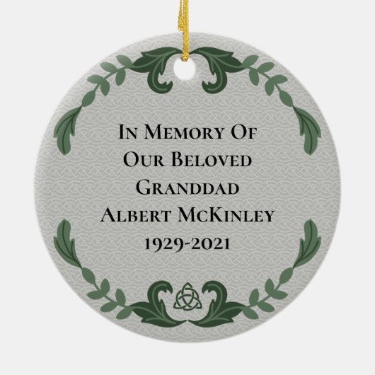 Irish Prayer Blessing Loving Memory Herembrance Keramisch Ornament (Achterkant)