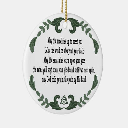 Irish Prayer Blessing Loving Memory Herembrance Keramisch Ornament (Rechts)