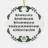 Irish Prayer Blessing Loving Memory Herembrance Keramisch Ornament (Voorkant)