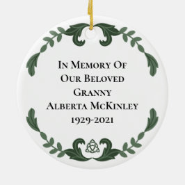 Irish Prayer Blessing Loving Memory Herembrance Keramisch Ornament