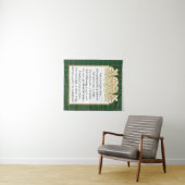 Irish Prayer Celtic Border and Tartan Wandkleed (In Situ (horizontaal))