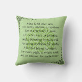 Irish Prayer Celtic Border Sierkussen (Achterkant)