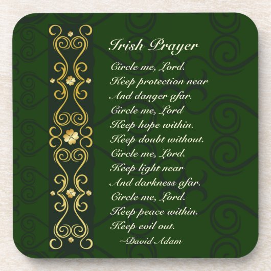 Irish Prayer, Circle me Lord, Bier Onderzetter (Voorkant)
