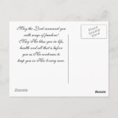 Irish Prayer, Circle me Lord, Briefkaart (Achterkant)