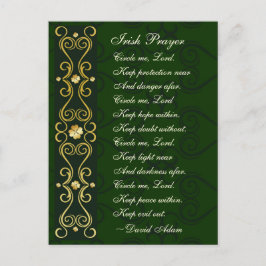 Irish Prayer, Circle me Lord, Briefkaart