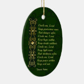 Irish Prayer, Circle me Lord, Keramisch Ornament (Rechts)