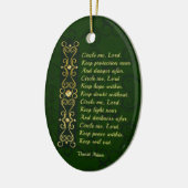 Irish Prayer, Circle me Lord, Keramisch Ornament (Links)