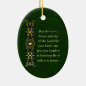 Irish Prayer, Circle me Lord, Keramisch Ornament (Achterkant)