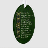 Irish Prayer Circle Me Lord Persoonlijk kerstfeest Ornament (voorkant)