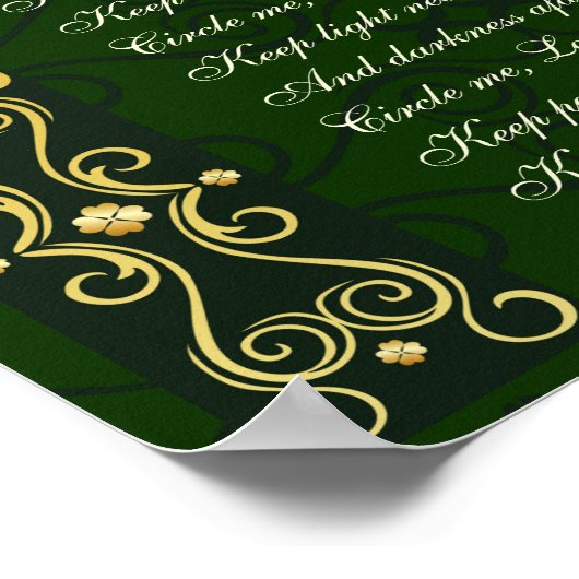 Irish Prayer, Circle me Lord, Poster (Hoek)