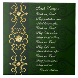 Irish Prayer, Circle me Lord, Tegeltje