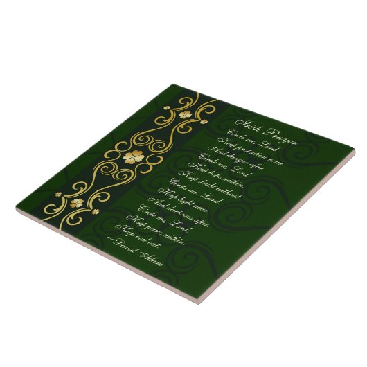 Irish Prayer, Circle me Lord, Tegeltje (Zijkant)