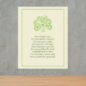 Irish Prayer Faux Poster
