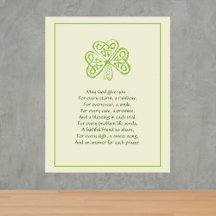 Irish Prayer Faux