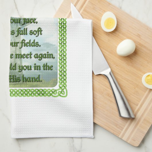 Irish Prayer Theedoek (Quarter Fold)