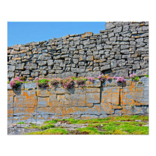 Irish Prehistorische Stone Fort Foto Afdruk