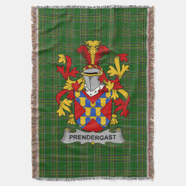Irish Prendergast Wapen Familie Crest Irela Deken