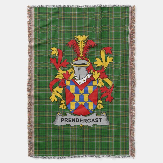 Irish Prendergast Wapen Familie Crest Irela Deken (Voorkant Verticaal)