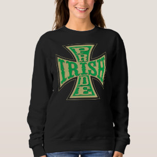 Irish Pride Biker stijl Irish Pride Cross 1 Trui