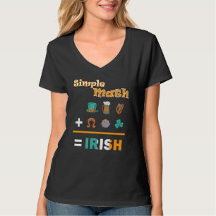 Irish Pride Eenvoudige Wiskunde St Patrick's Day D T-shirt